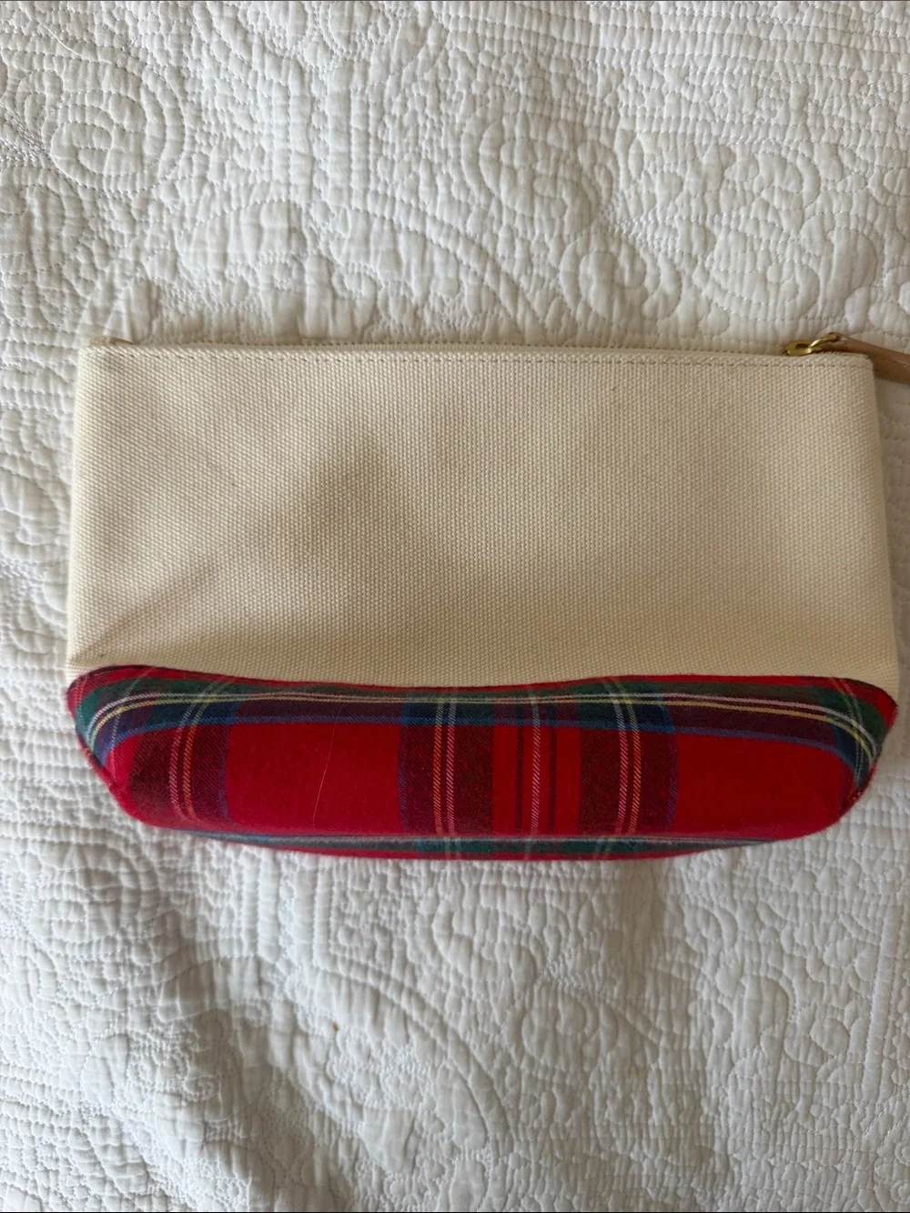 Vineyard Vines Plaid Pouch 10x6x3.5”
